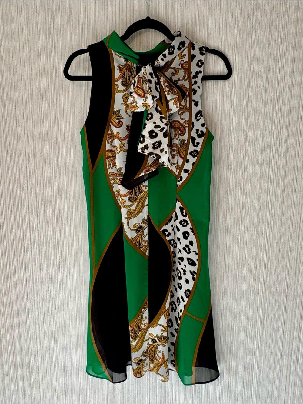 Signature by Robbie Bee Luxury Vibes Sleeveless Shift Dress with Bow Size 10